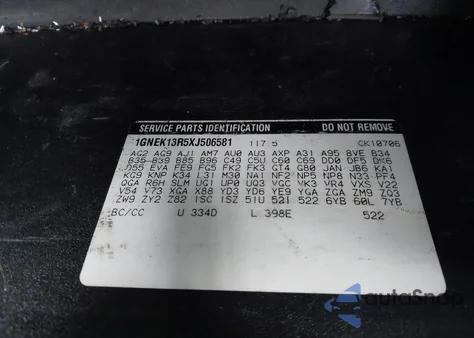 1999 Chevrolet Tahoe Ls z USA, uszkodzony, nr VIN 1GNEK13R5XJ506581